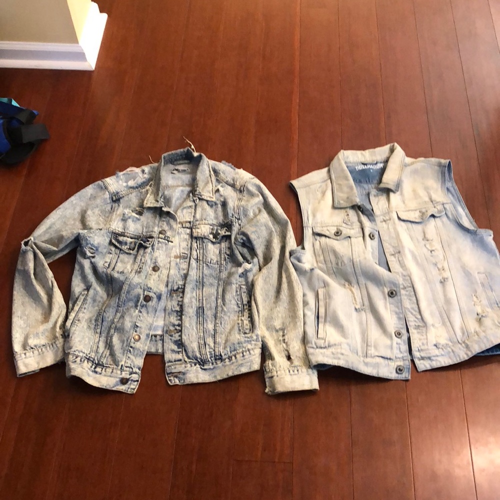 Jean coat and Jean vest